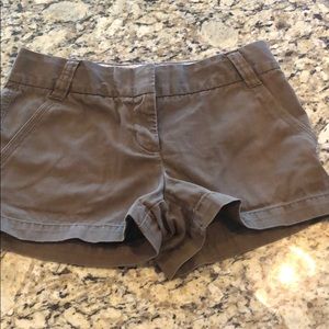 Moss colored J.Crew Chino shorts